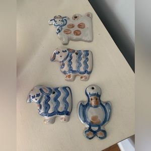 m.a. hadley pottery animal wall plaques • 4
